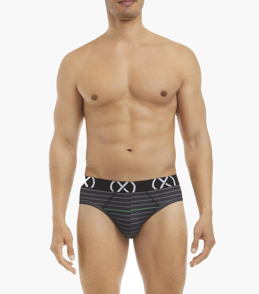 2(X)ist - (X) Sport Brief 3-Pack - Red/Navy/Stripe