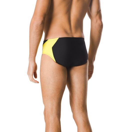 Speedo Endurance+ Spark Splice Brief - Black/Yellow
