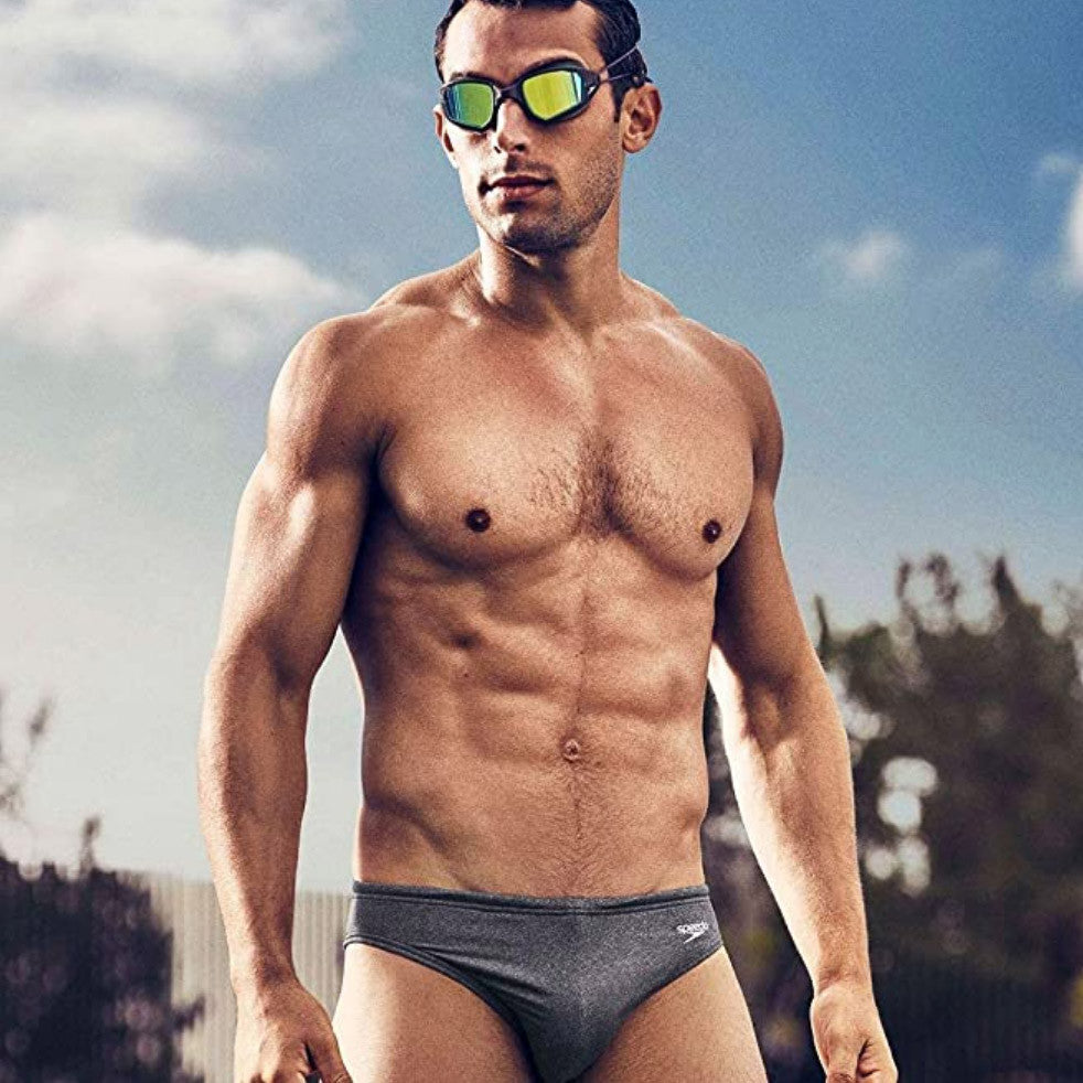 Speedo - Fitness Solar 1" Brief - Heather Gray