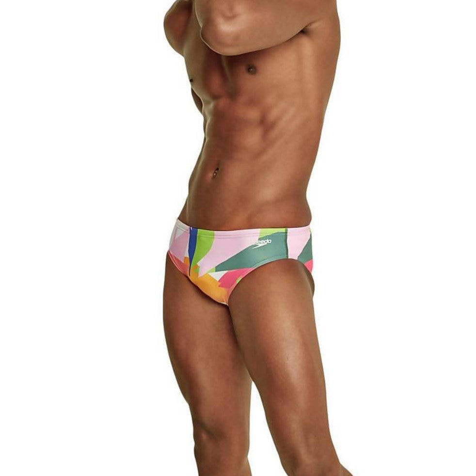 Speedo - Printed One Swim Brief - Block Tropic
