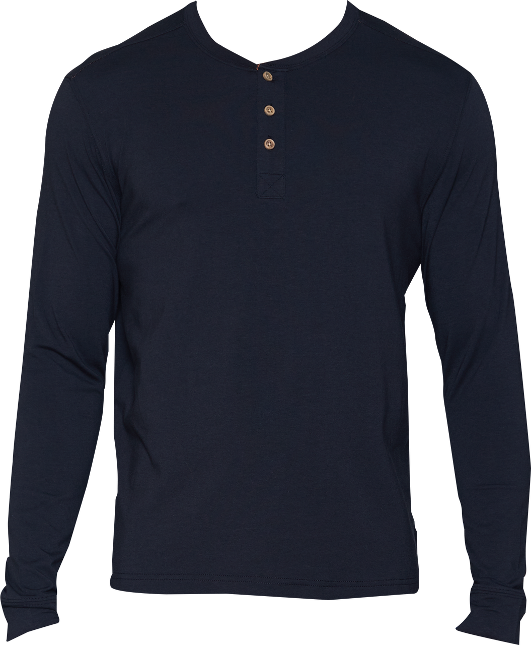 Wood Henley Lounge Shirt - Black