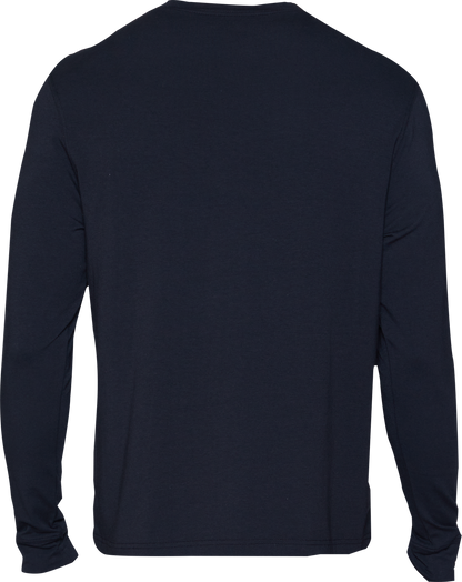 Wood Henley Lounge Shirt - Black