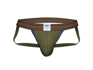 Bike Athletic Mesh Jockstrap - Olive