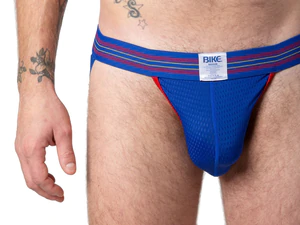 Bike Athletic Mesh Jockstrap - Royal Blue
