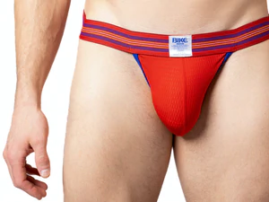 Bike Athletic Mesh Jockstrap - Red