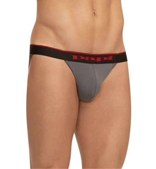 Papi - Stretch Cotton Jockstrap - Gray