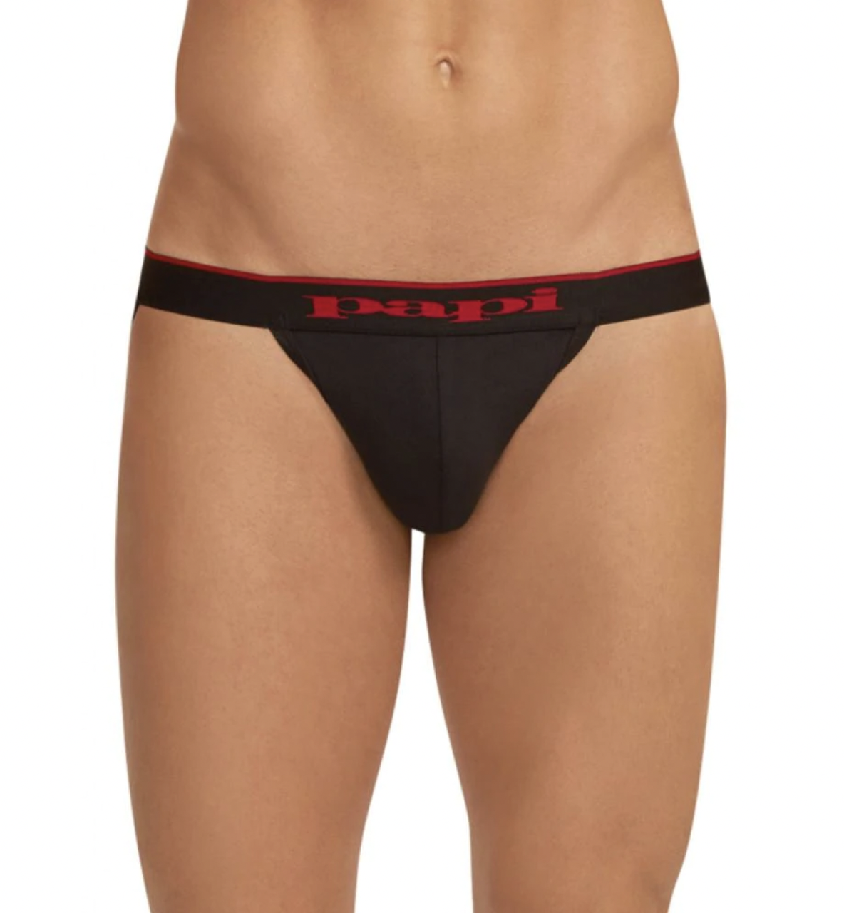 Papi - Stretch Cotton Jockstrap - Black