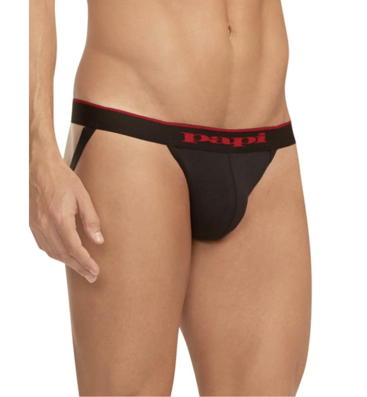 Papi - Stretch Cotton Jockstrap - Black