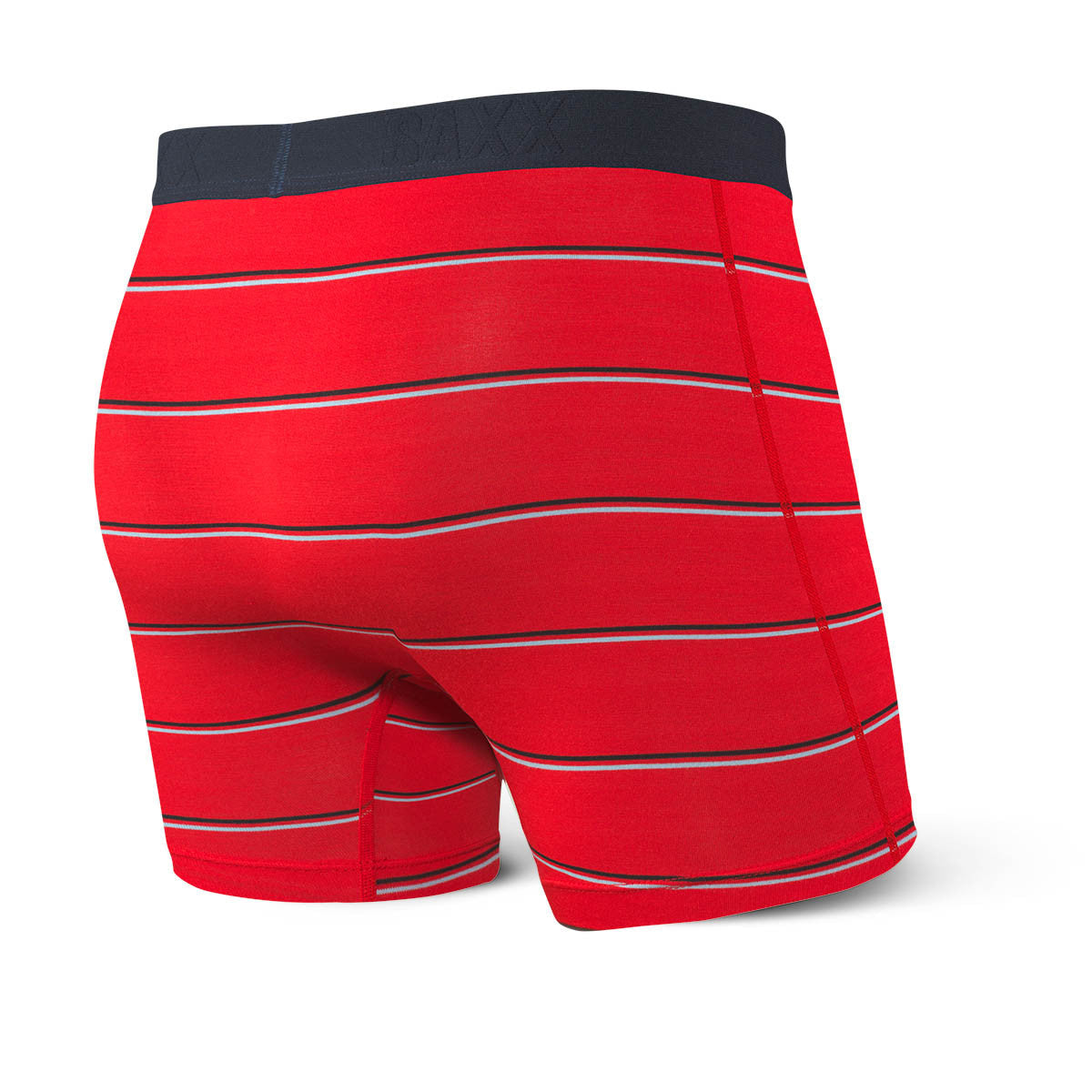 SAXX Vibe Red Shallow Stripe Boxer Brief