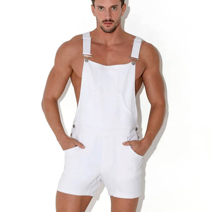Code 22 - Overall Shorts - White