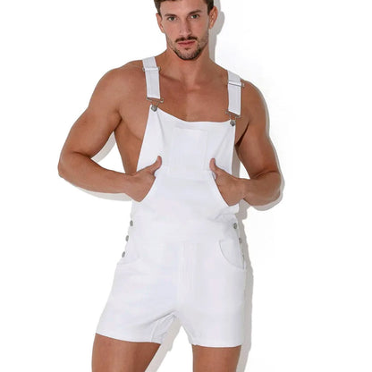 Code 22 - Overall Shorts - White
