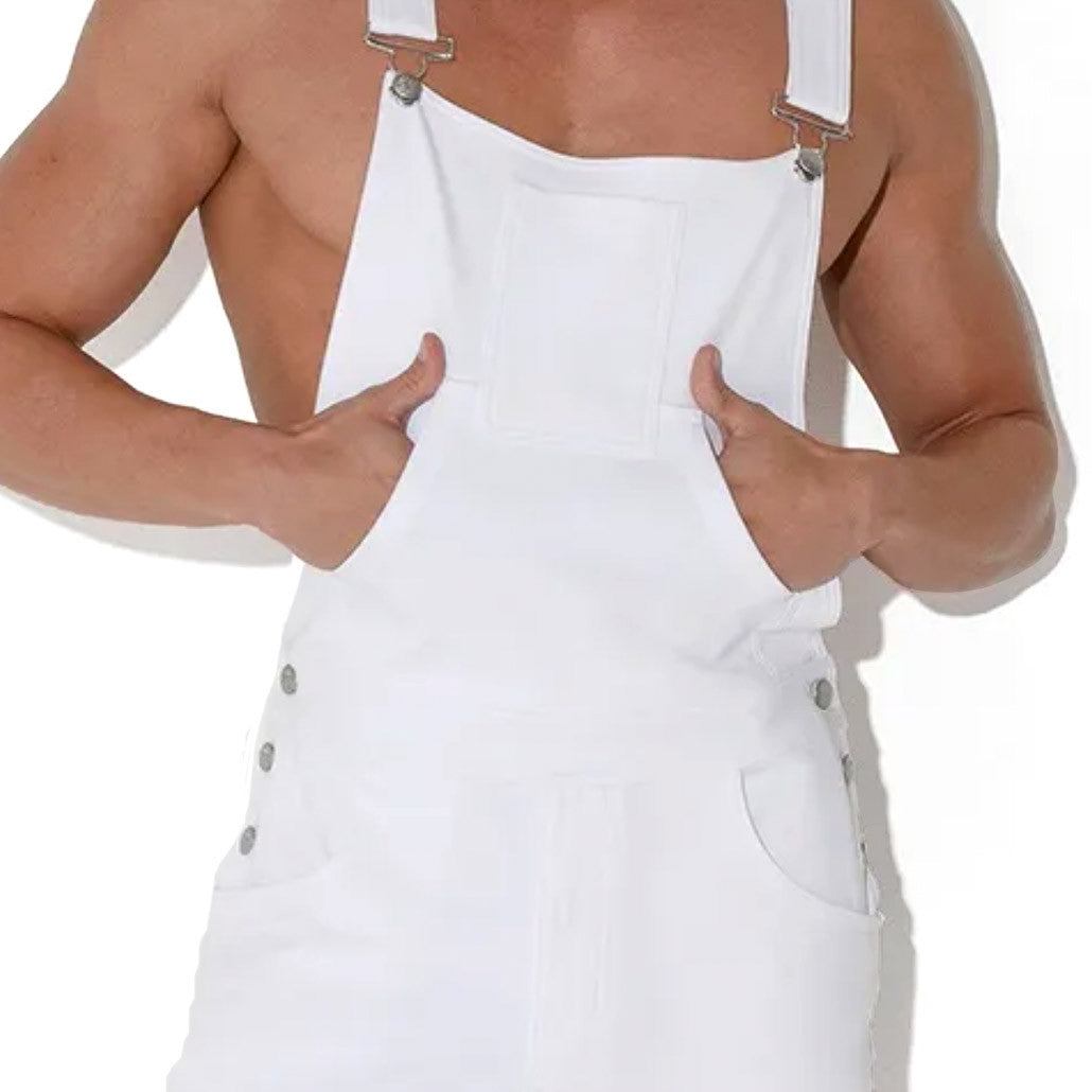 Code 22 - Overall Shorts - White