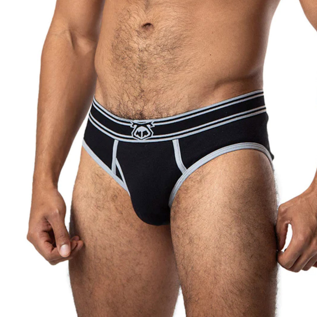 Nasty Pig - Y-Front Brief - Black/Grey