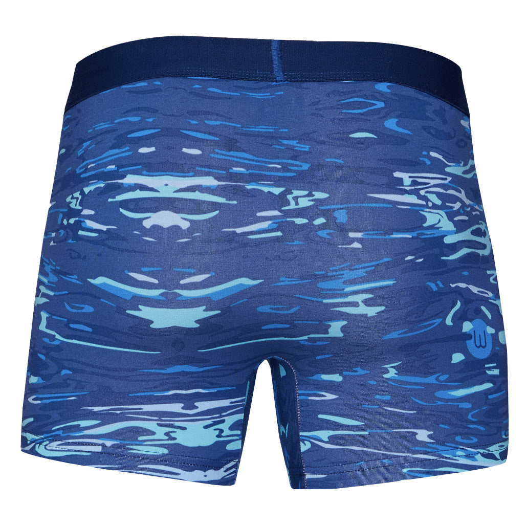 Wood - Boxer Brief W/ Fly - Blue Liquid