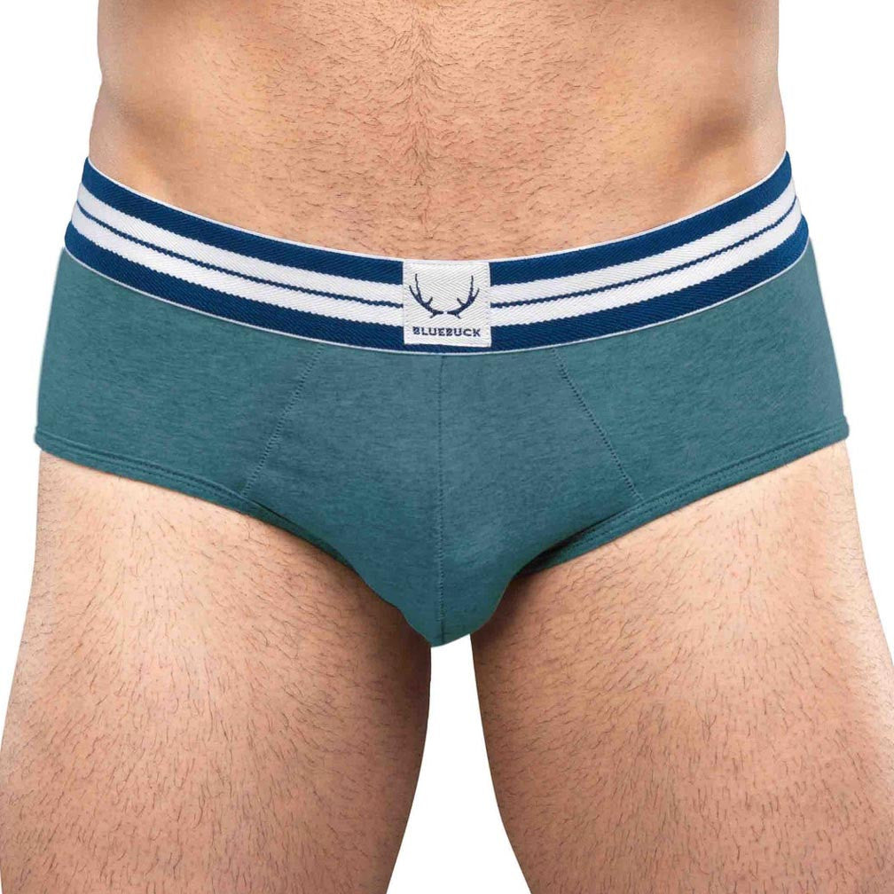 BlueBuck - Classic Organic Cotton Brief - Hydro Green
