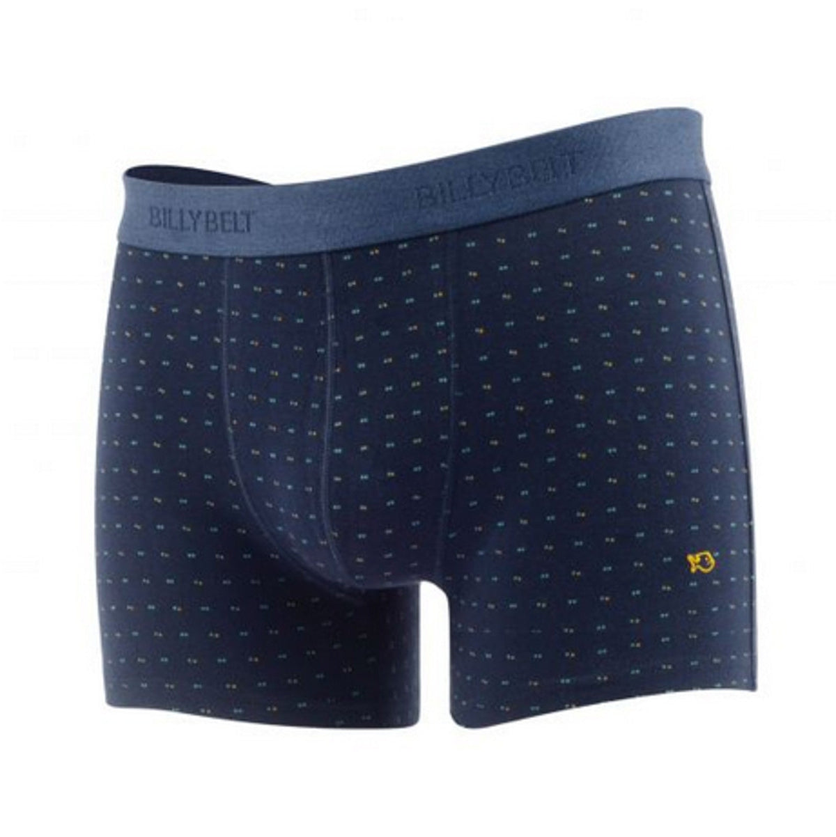 Billybelt - Organic Cotton Boxer Brief - Navy Dots