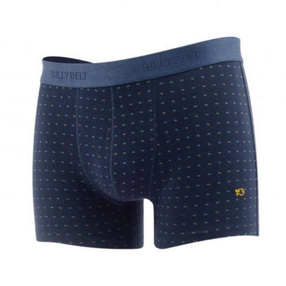 Billybelt - Organic Cotton Boxer Brief - Navy Dots