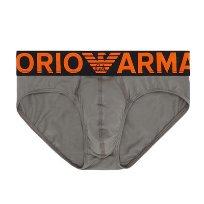 Giorgio Armani Emporio Armani - Mega Logo Brief - Pewter