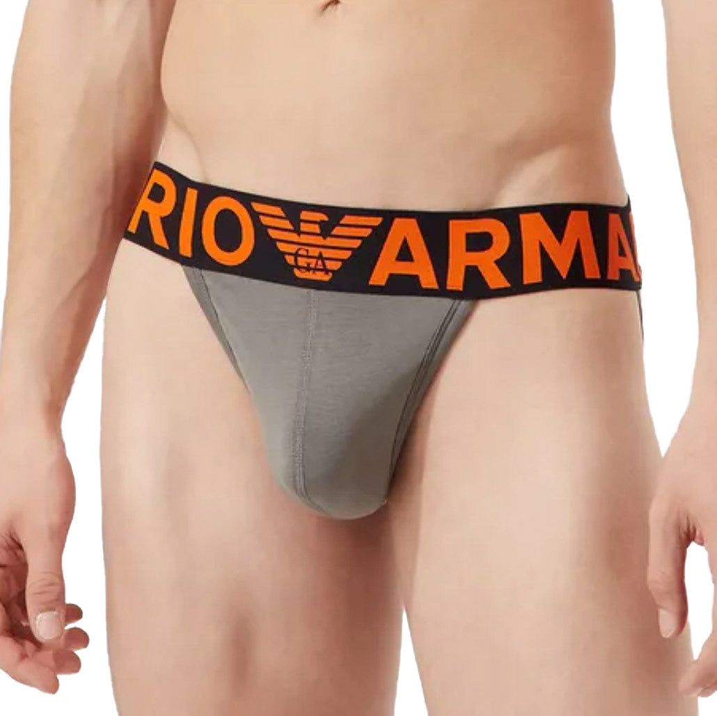 Giorgio Armani Emporio Armani - Mega Logo Jockstrap - Pewter