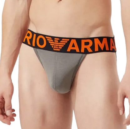 Giorgio Armani Emporio Armani - Mega Logo Jockstrap - Pewter