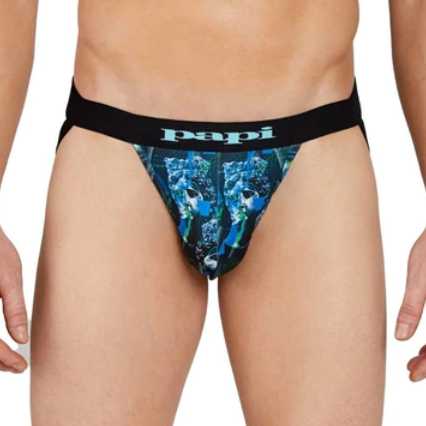 Papi - MIcrofiber Jockstrap - Aqua Statue