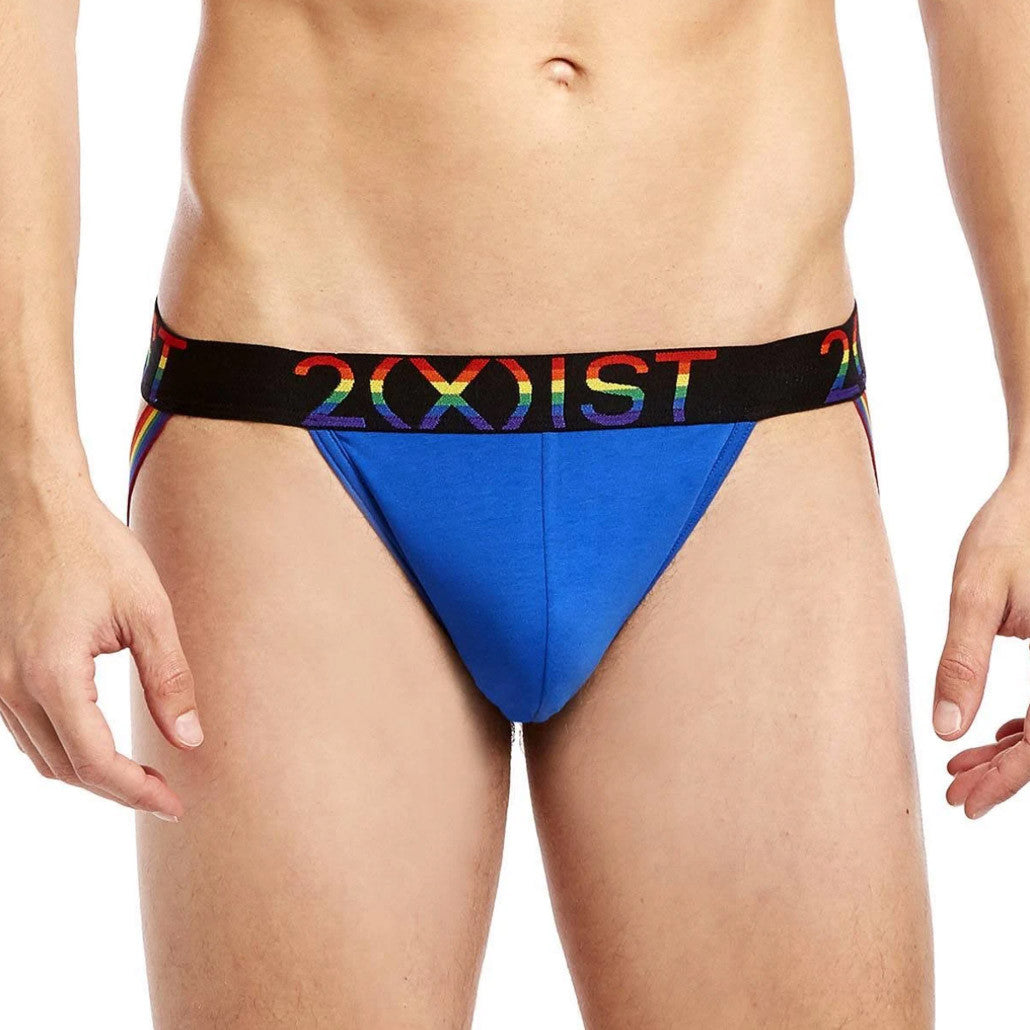 2(x)ist - (X) Sport Pride Jockstrap - 3-Pack - Pink/White/Blue