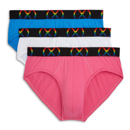 2(x)ist - (X) Sport Pride Brief - 3-Pack - Pink/White/Blue