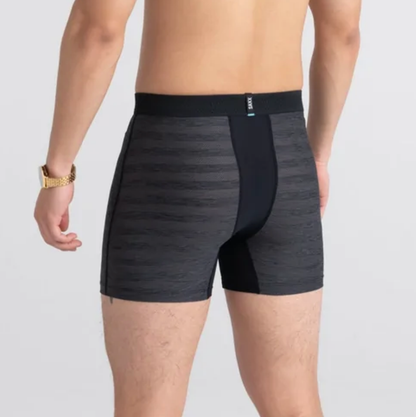 SAXX - DropTemp Cooling Mesh Boxer Brief - Black Heather