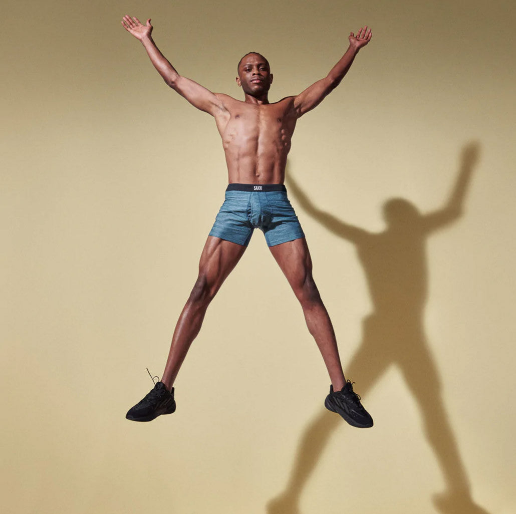 SAXX - Hot Shot Cooling Mesh Boxer Brief - Teal Heather