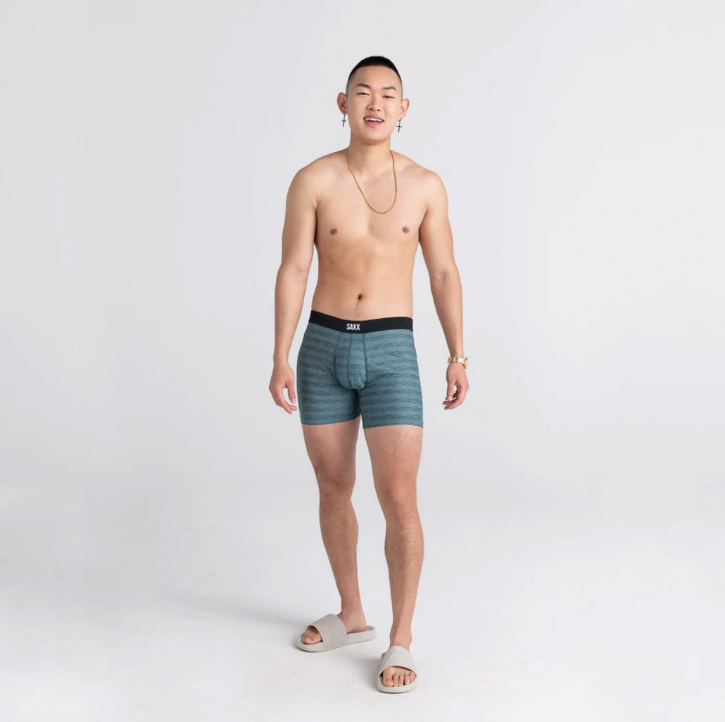 SAXX - Hot Shot Cooling Mesh Boxer Brief - Teal Heather