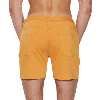 St33le 5" Stretch Knit Shorts - Apricot Peel