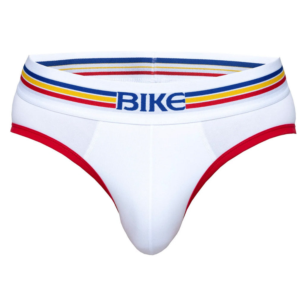 Bike - Cotton Stretch Brief - White