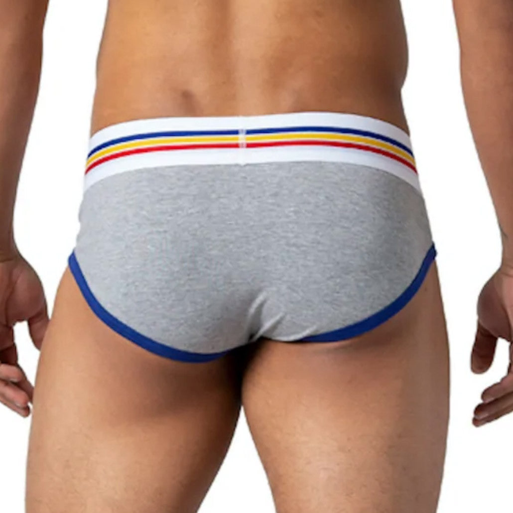 Bike - Cotton Stretch Brief - Gray
