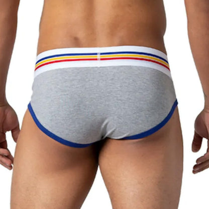 Bike - Cotton Stretch Brief - Gray