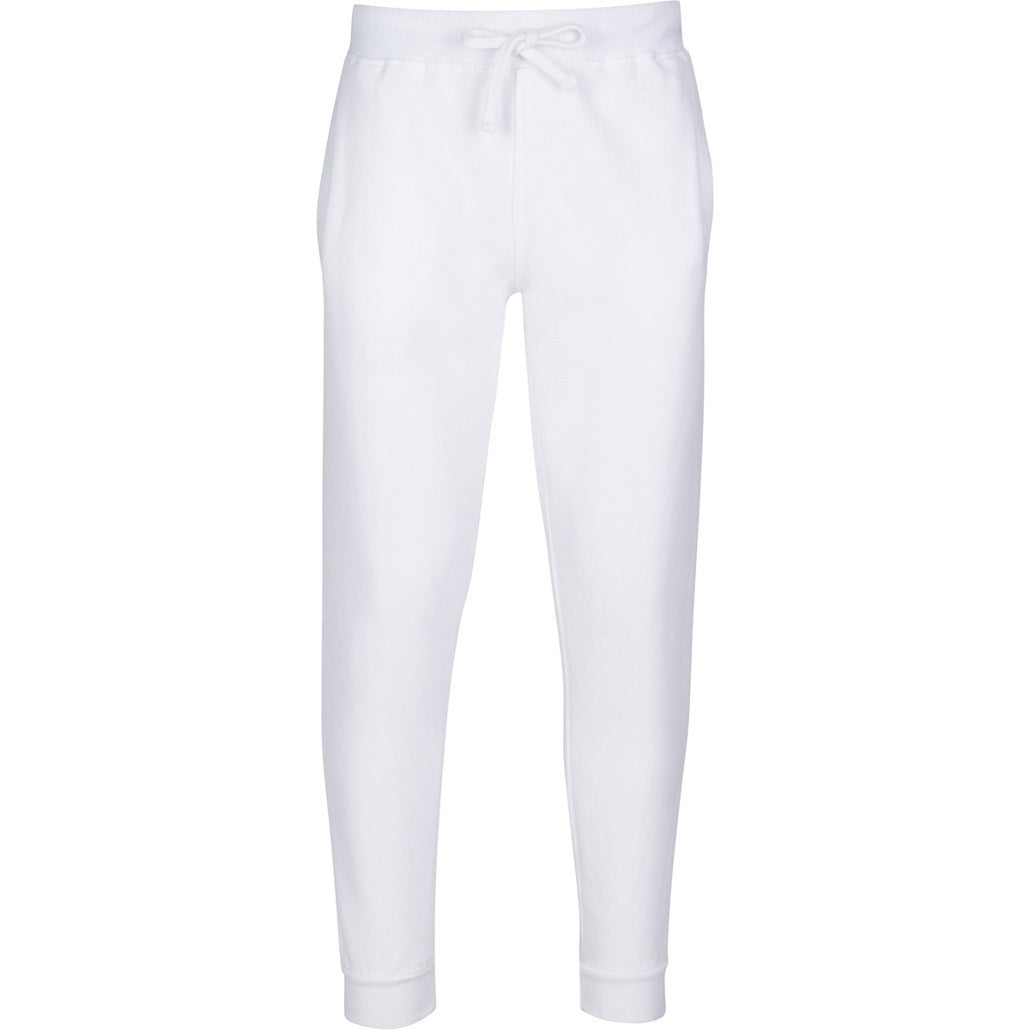 Three Layer - Fleece Joggers - White