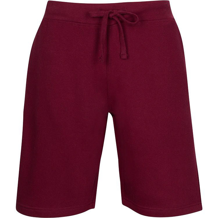 Three Layer - 11" Fleece Shorts - Burgundy