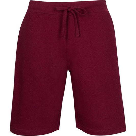 Three Layer - 11" Fleece Shorts - Burgundy