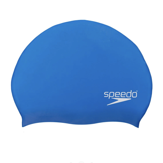 Speedo - Elastomeric Solid Silicone Swim Cap - Blue