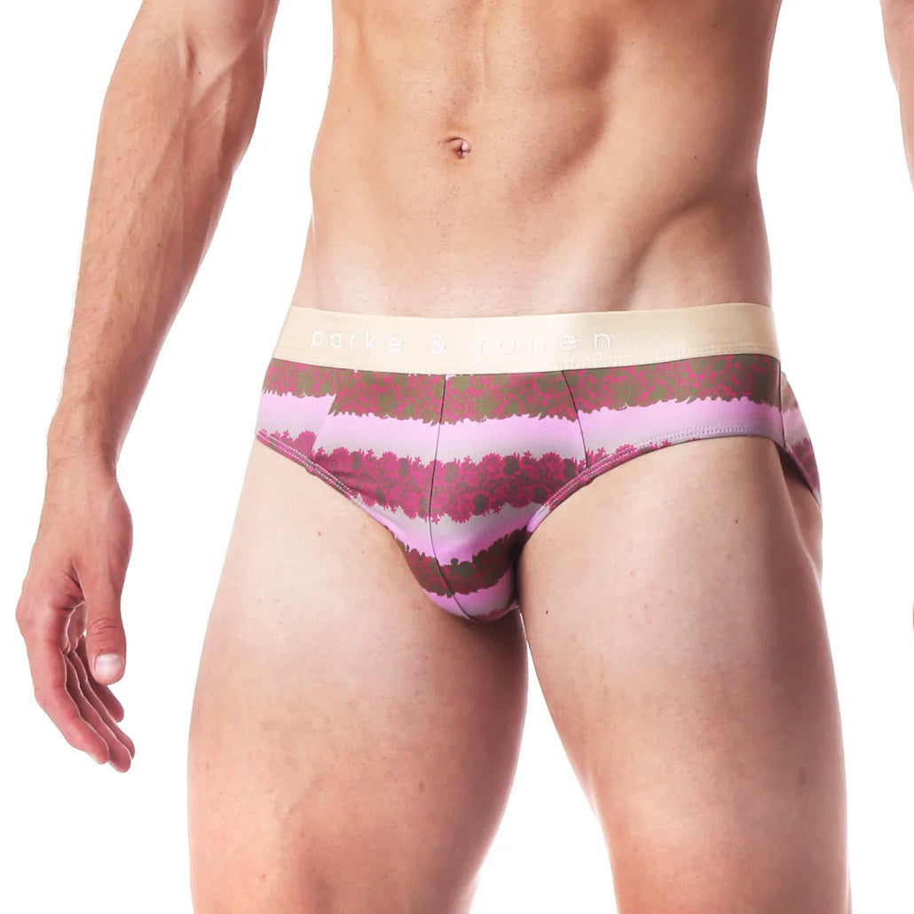 Parke & Ronen - Low Rise Brief - Strawberry Venetian