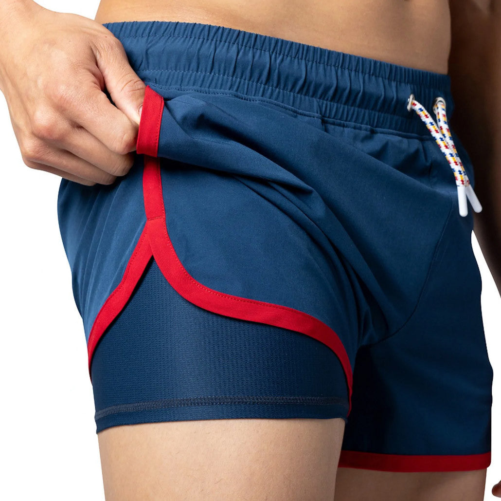 Bike - Stretch Track Short - French Navy