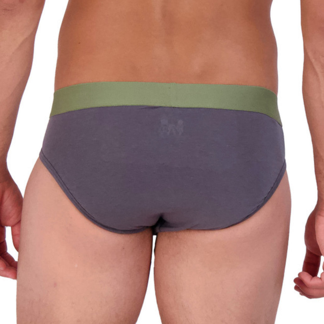 Wood - Modal Hip Brief - Iron
