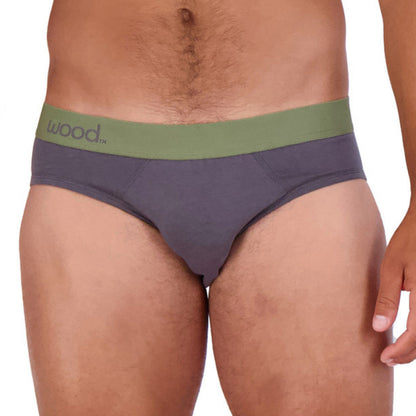 Wood - Modal Hip Brief - Iron