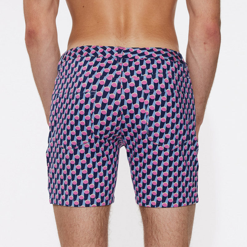 St33le Limited Edition 5" Stretch Knit Shorts - Cylinder Shadow
