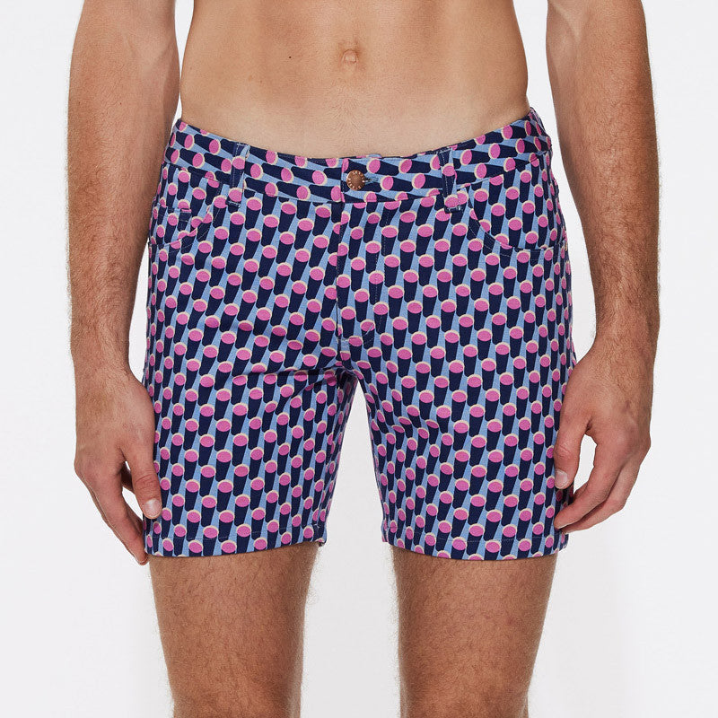 St33le Limited Edition 5" Stretch Knit Shorts - Cylinder Shadow