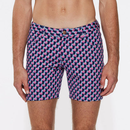 St33le Limited Edition 5" Stretch Knit Shorts - Cylinder Shadow