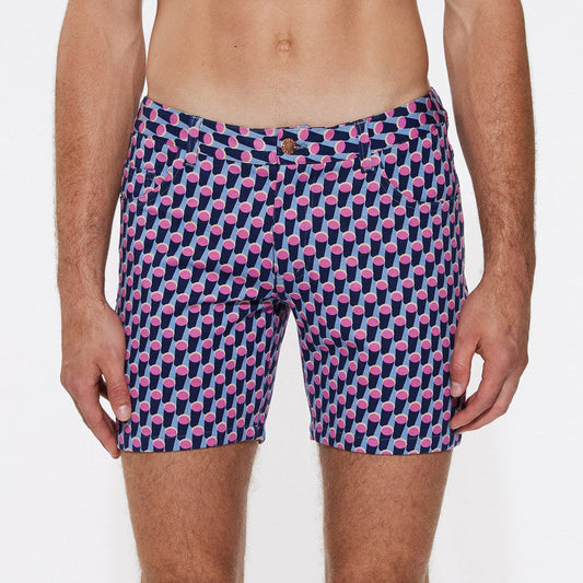 St33le Limited Edition 5" Stretch Knit Shorts - Cylinder Shadow