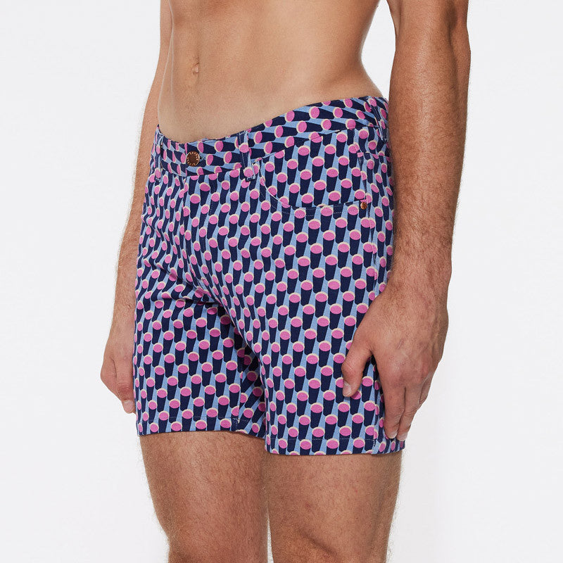 St33le Limited Edition 5" Stretch Knit Shorts - Cylinder Shadow
