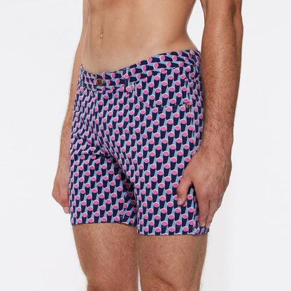 St33le Limited Edition 5" Stretch Knit Shorts - Cylinder Shadow
