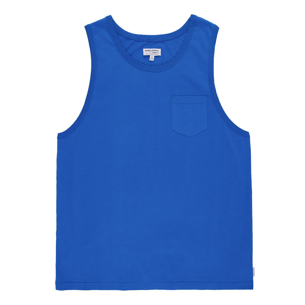 Banks Journal - Primary Tank Top - Victoria Blue