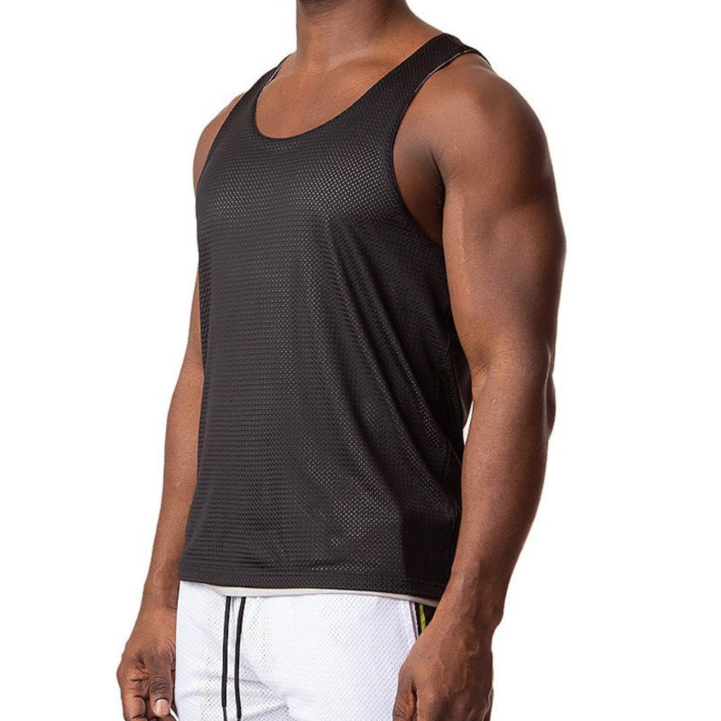 Nasty Pig - Revers Reversible Tank Top - Heather Grey/Black